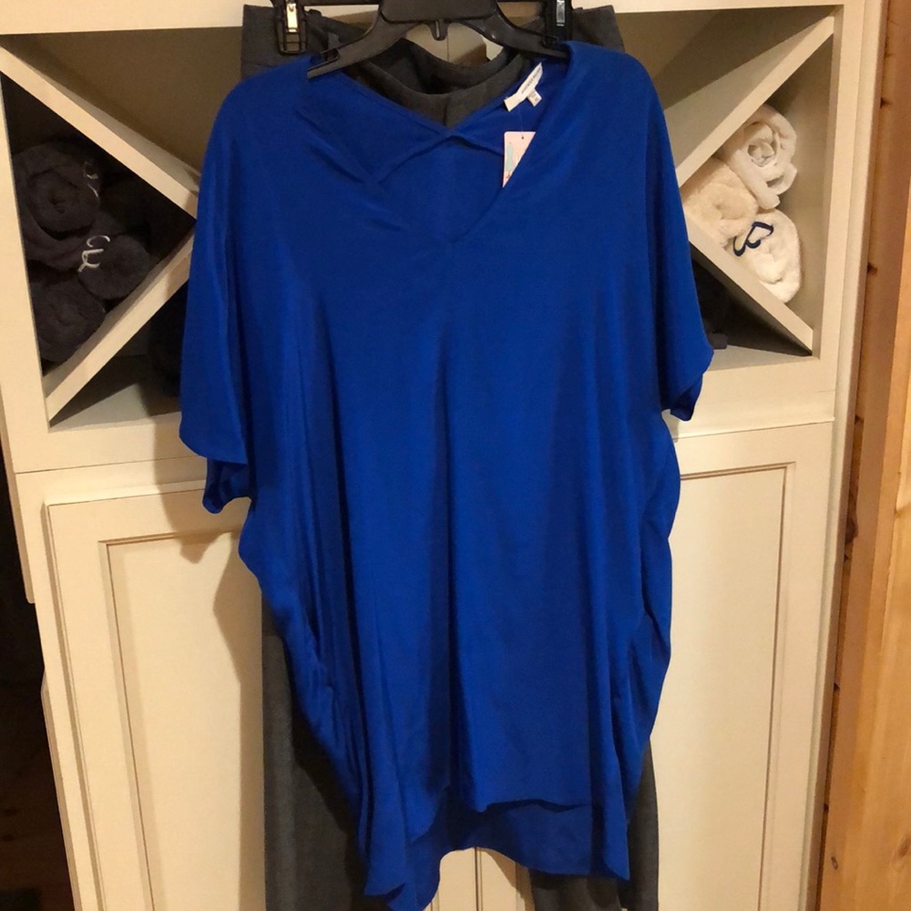 Lavender Brown royal blue dress mid thigh